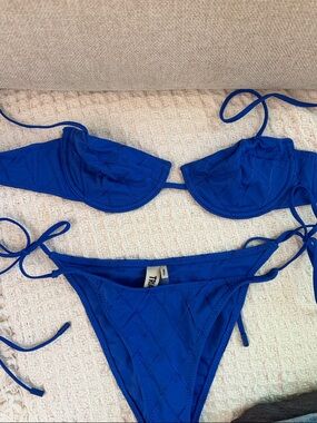 Triangl Blue Vinca Swim Balconette Top